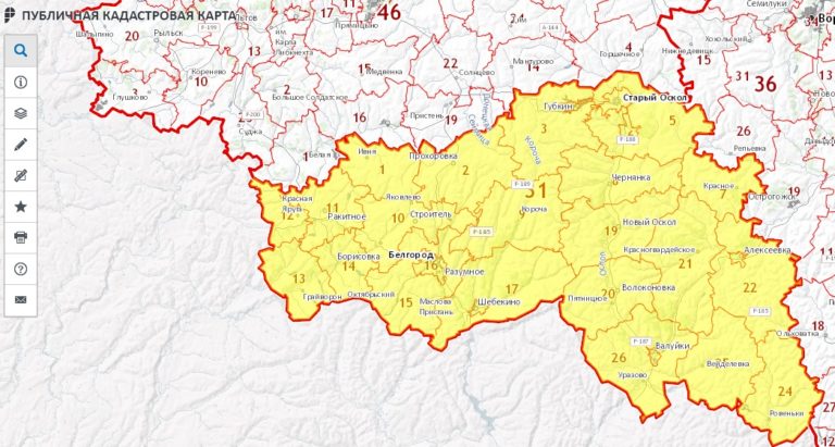 Публичная кадастровая карта яковлевского района белгородской области