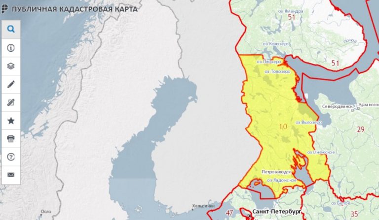 Кадастровая карта чална карелия