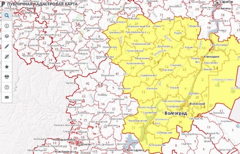 Общественная кадастровая карта волгоградской области официальный сайт