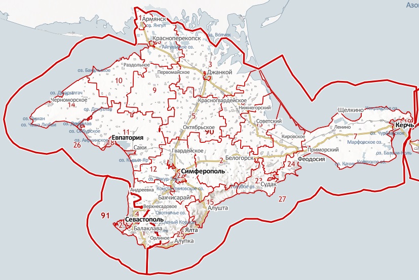 Публичная карта республики крым