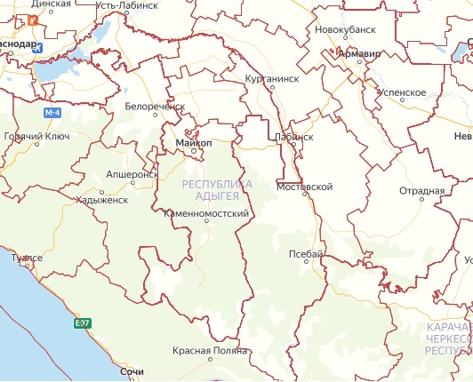Публичная кадастровая карта республики Адыгея: онлайн выписки