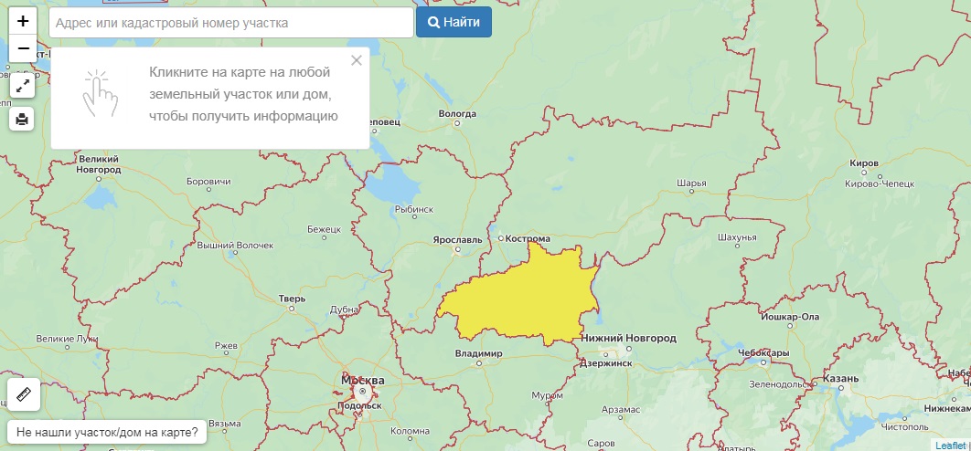 Публичная кадастровая карта Ивановской области онлайн: официальный сайт