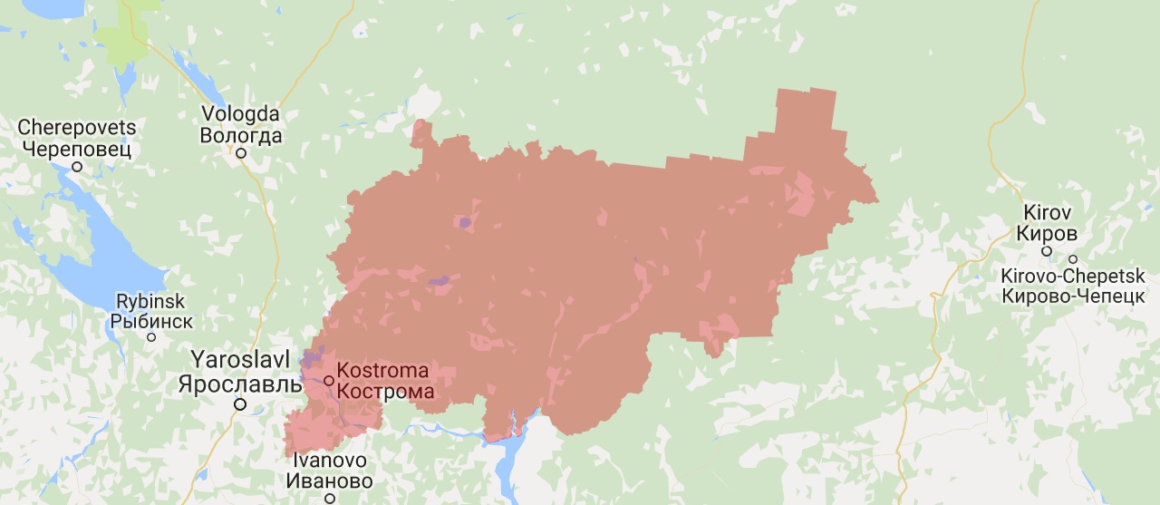 Публичная кадастровая карта Костромской области