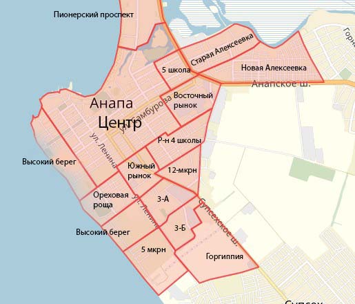 Публичная кадастровая карта Анапа