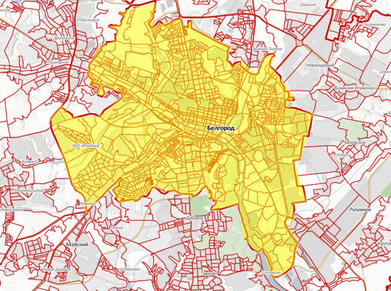 Кадастровая карта белгород